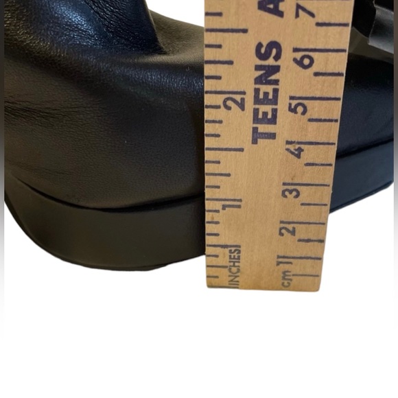 GIANNI BINI Black Ankle Strap Stiletto Heel Booties Women’s Size 5.5 - Picture 9 of 12